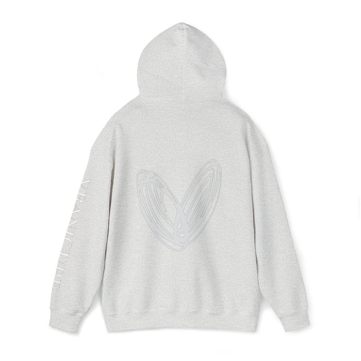 vraniCURE Unisex Text Sleeve Hooded Sweatshirt