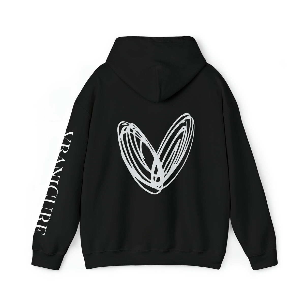 vraniCURE Unisex Text Sleeve Hooded Sweatshirt