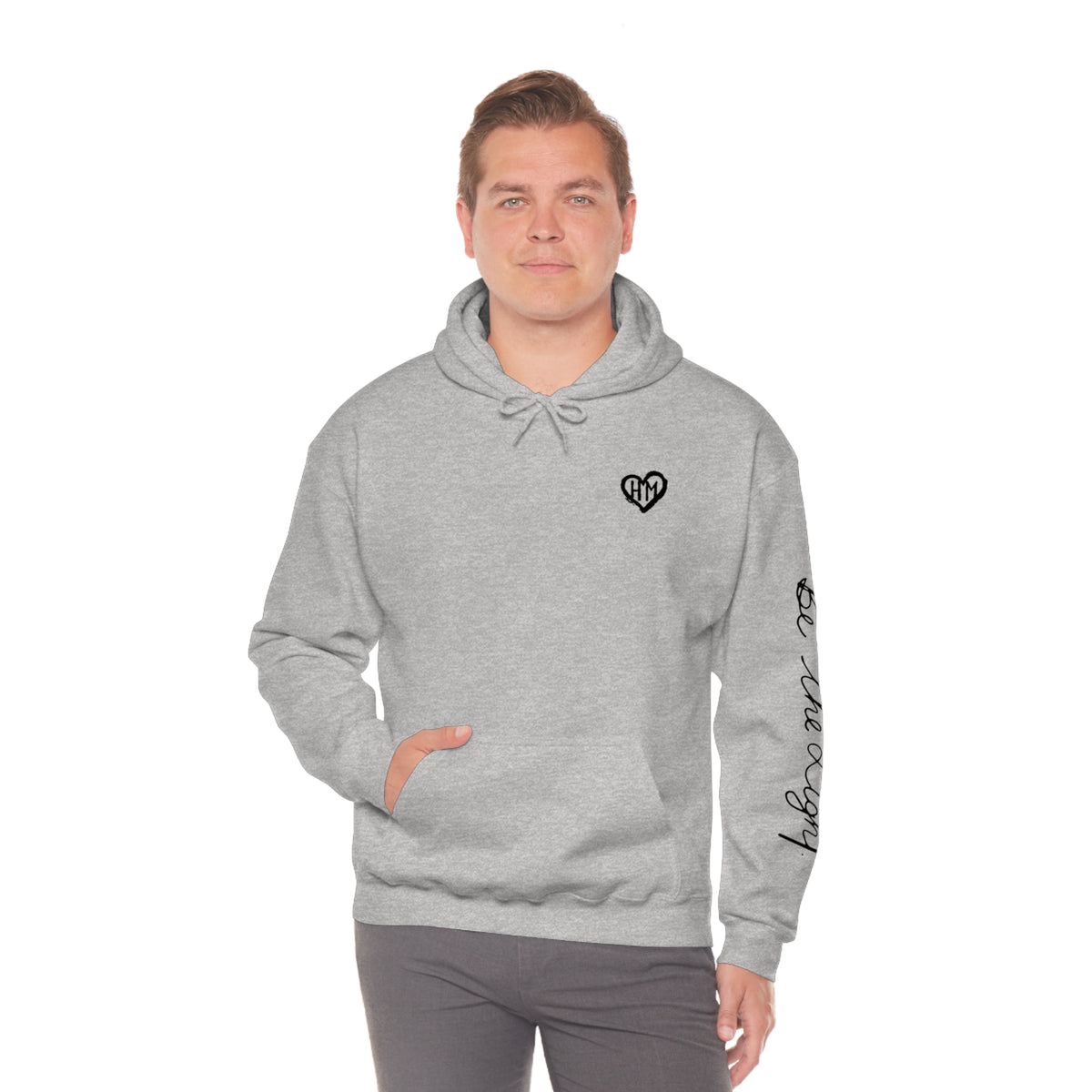 Rereleased: The Heather Collection: Be the Light Unisex Hooded Sweatshirt