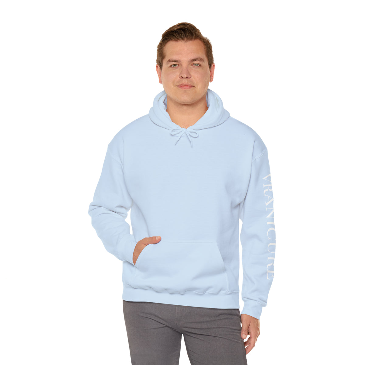vraniCURE Unisex Text Sleeve Hooded Sweatshirt