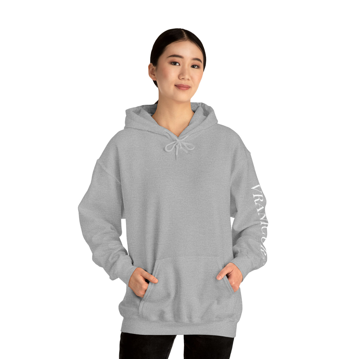 vraniCURE Unisex Text Sleeve Hooded Sweatshirt