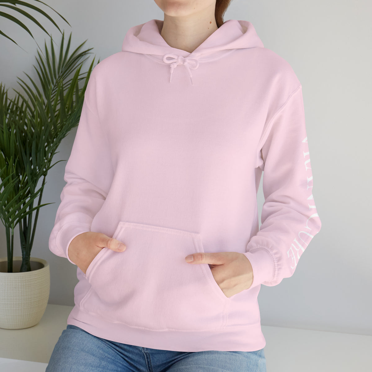 vraniCURE Unisex Text Sleeve Hooded Sweatshirt