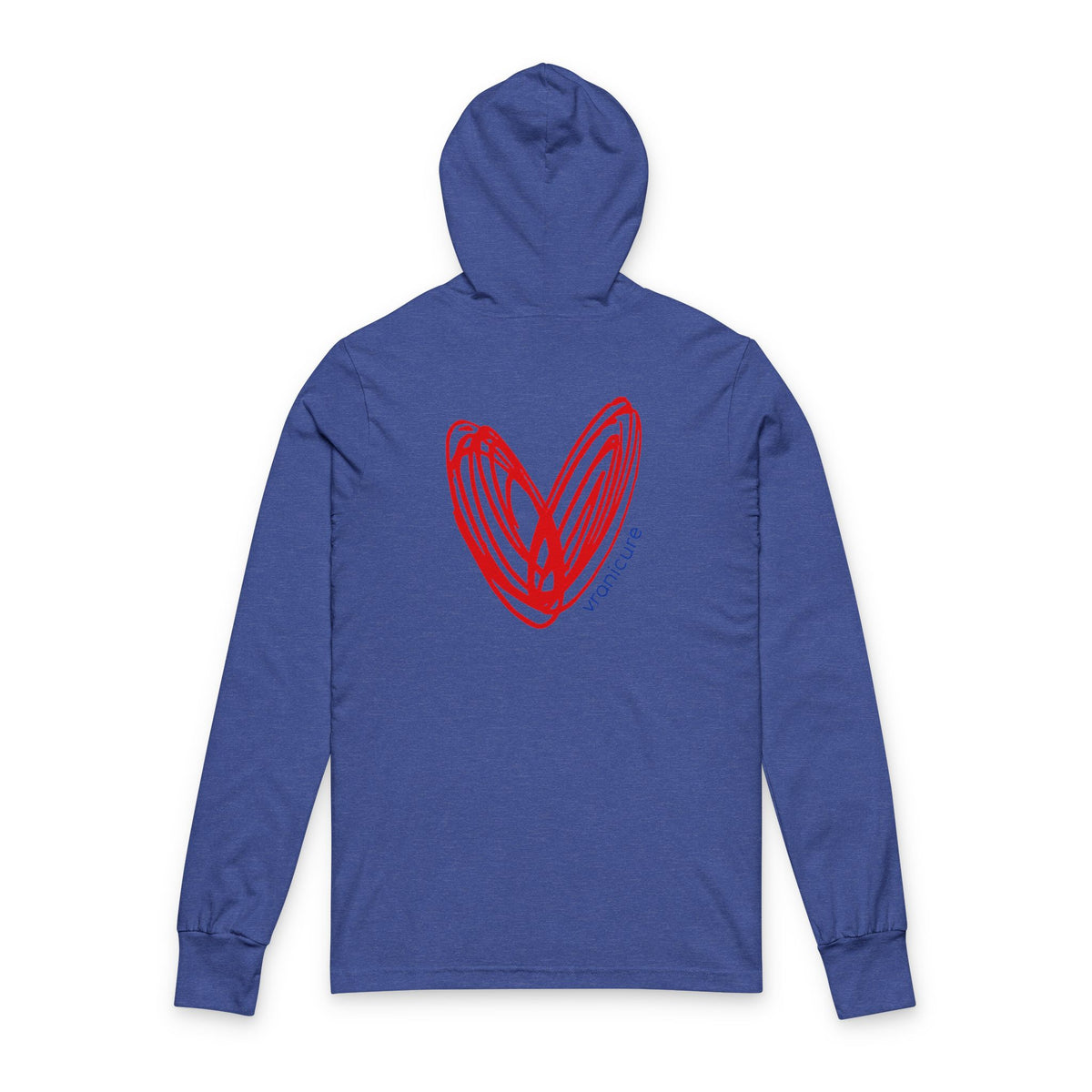 vraniCURE American Flag Unisex Hooded Long Sleeve Tee