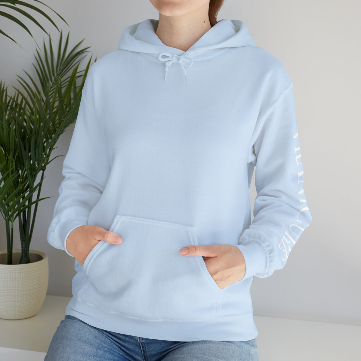 vraniCURE Unisex Text Sleeve Hooded Sweatshirt