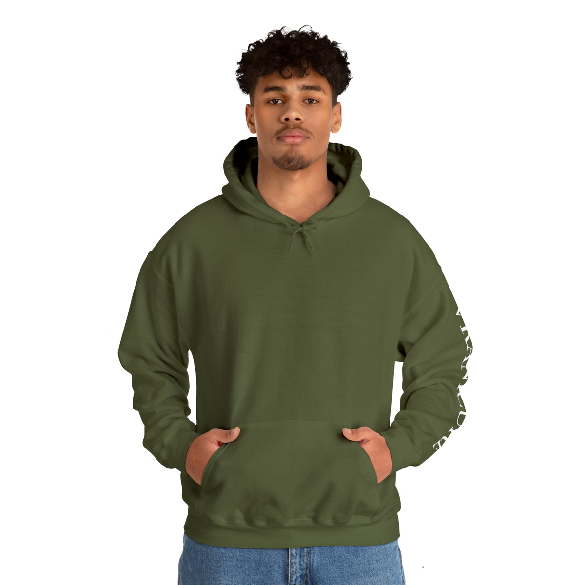 vraniCURE Unisex Text Sleeve Hooded Sweatshirt