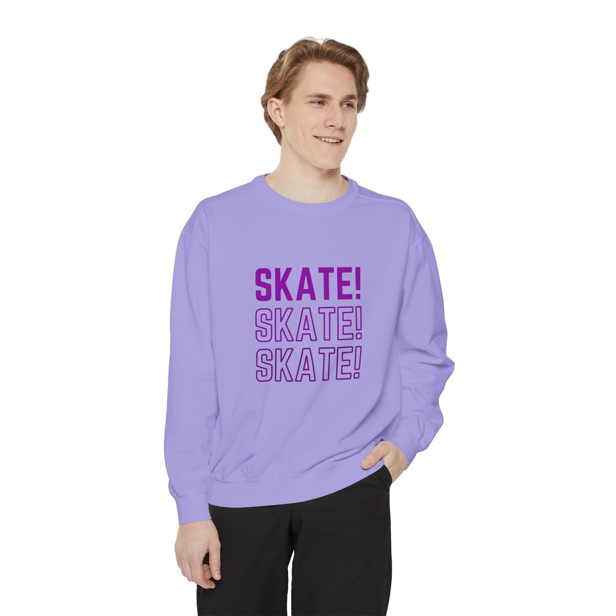 Skate skate skate! Unisex Garment-Dyed Sweatshirt