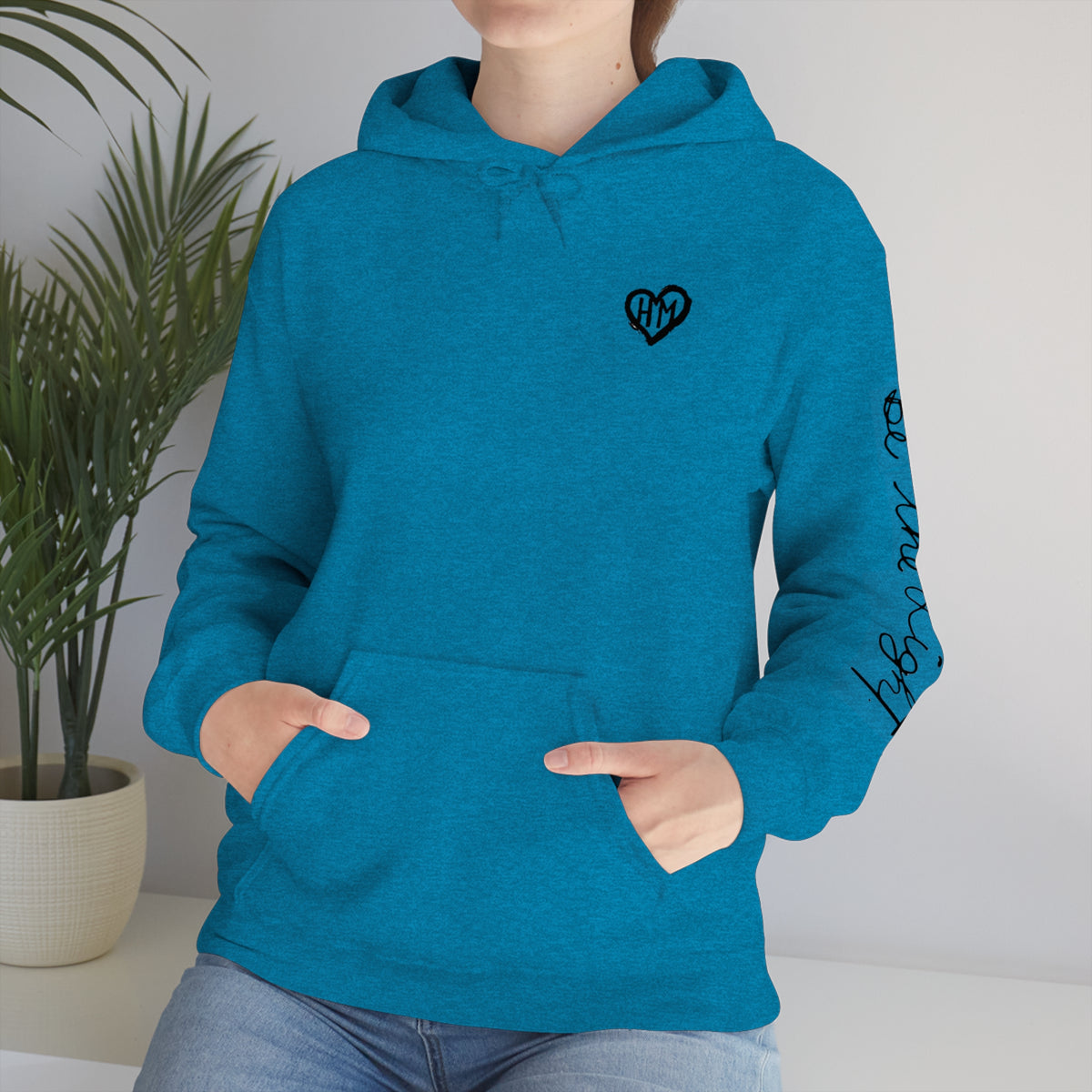 Rereleased: The Heather Collection: Be the Light Unisex Hooded Sweatshirt
