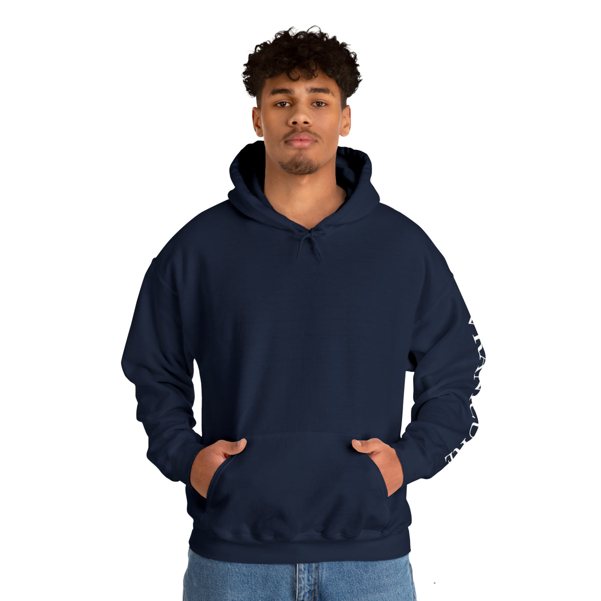 vraniCURE Unisex Text Sleeve Hooded Sweatshirt