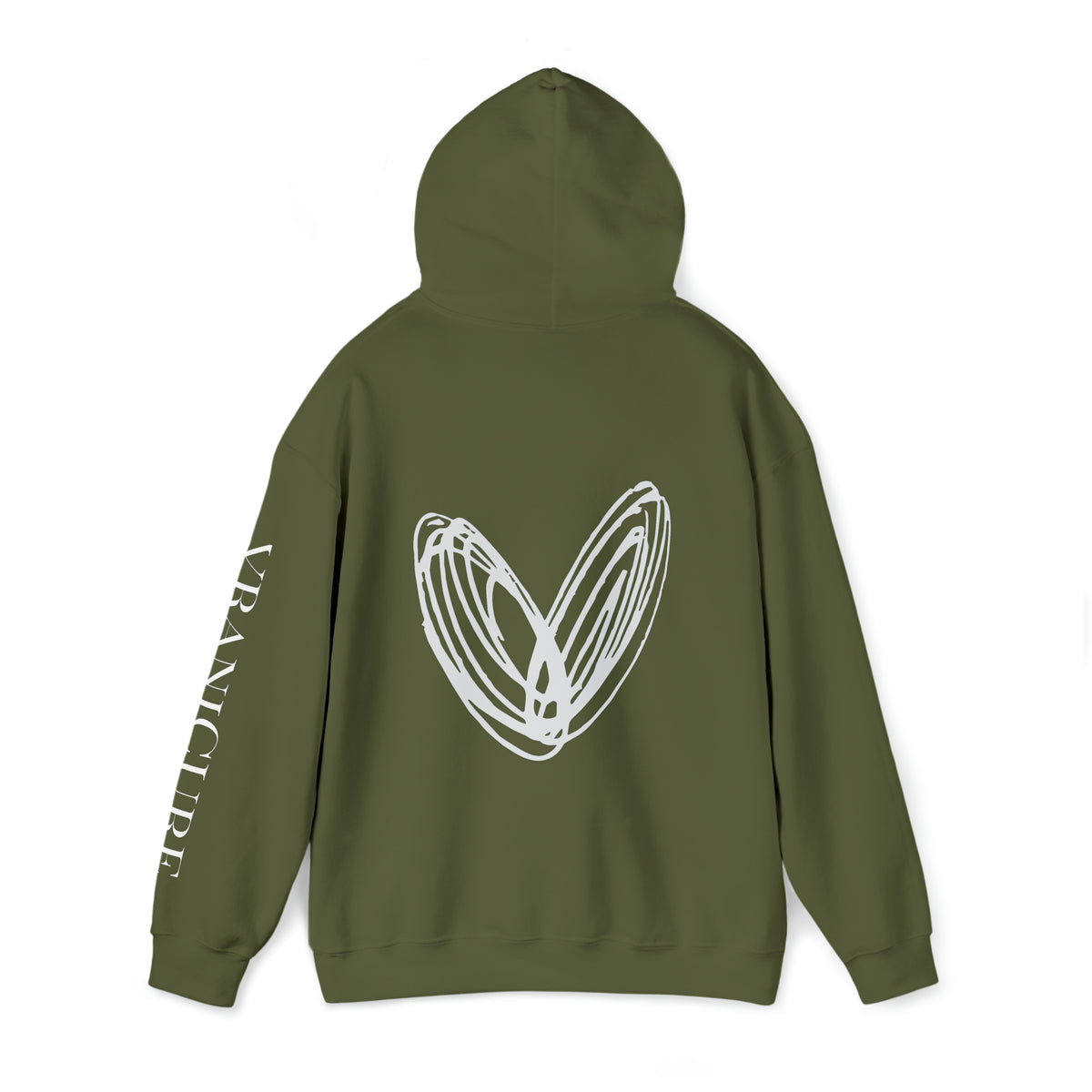 vraniCURE Unisex Text Sleeve Hooded Sweatshirt