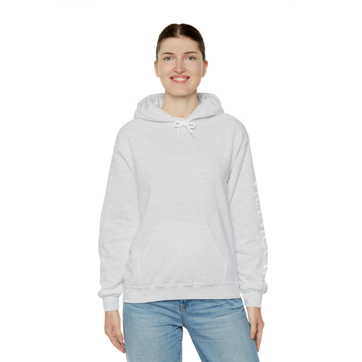 vraniCURE Unisex Text Sleeve Hooded Sweatshirt