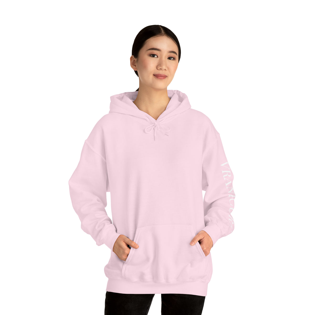 vraniCURE Unisex Text Sleeve Hooded Sweatshirt