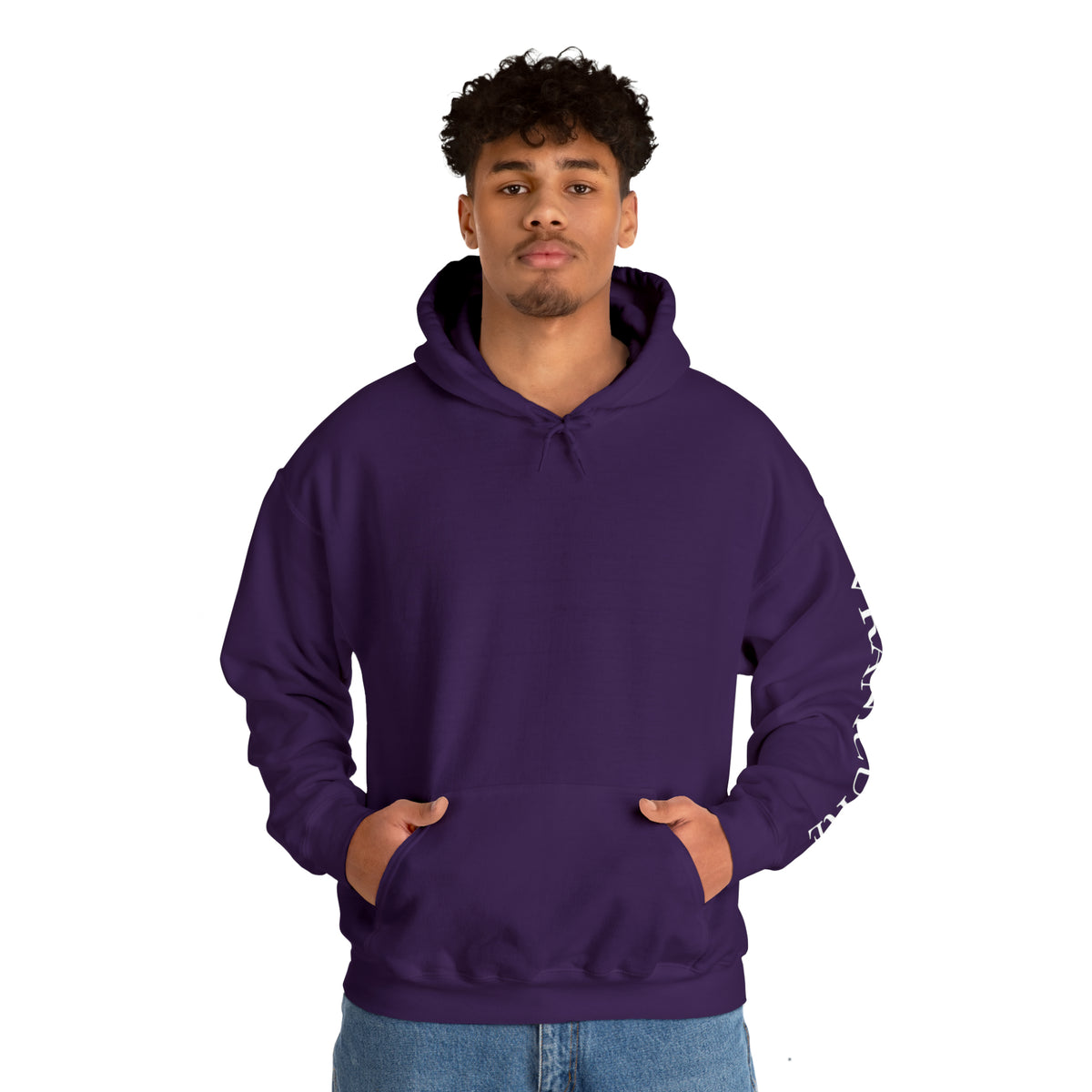 vraniCURE Unisex Text Sleeve Hooded Sweatshirt