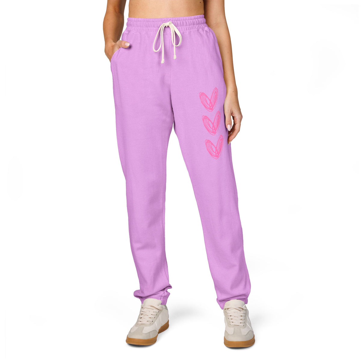 3 Heart Unisex Garment-Dyed Fleece Sweatpants