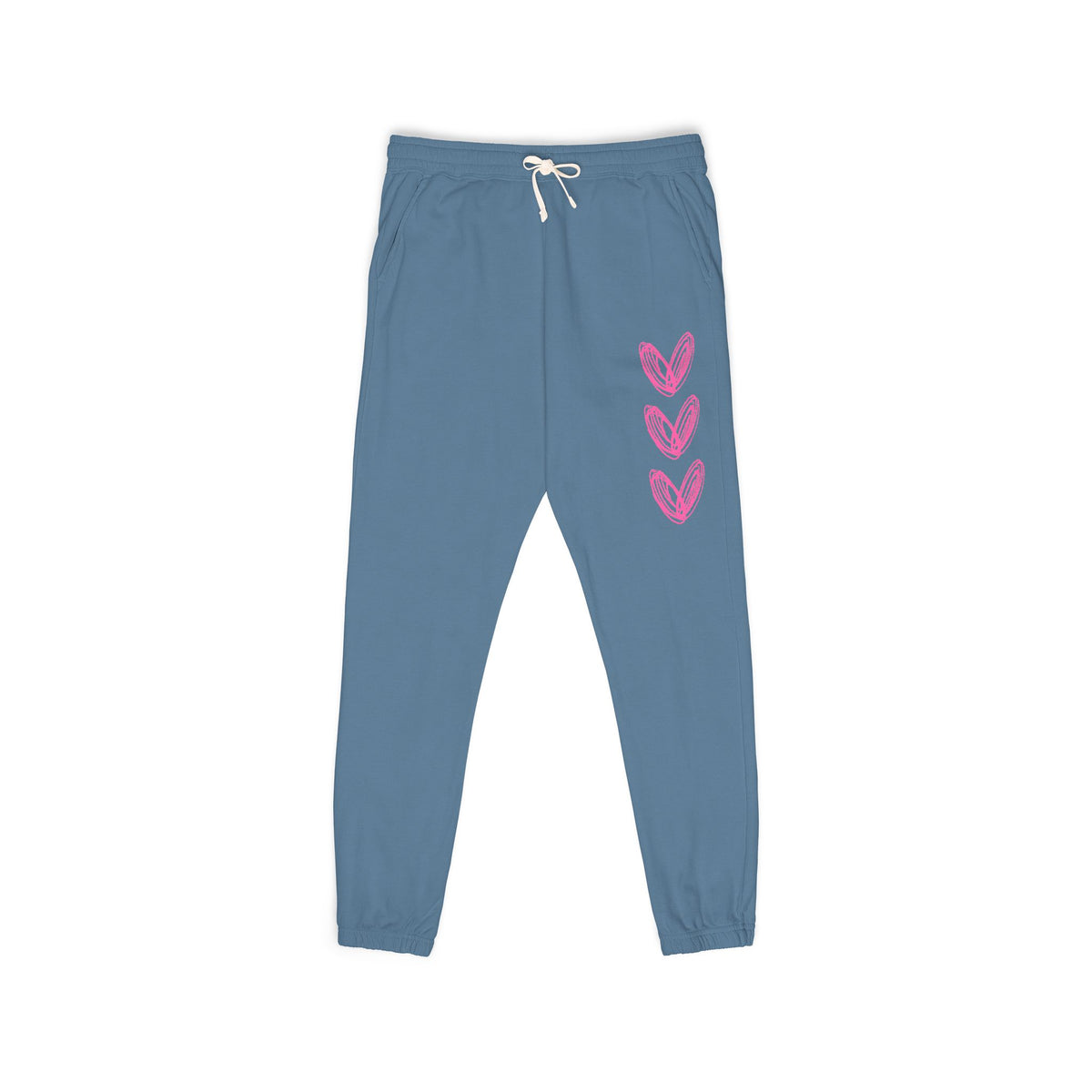 3 Heart Unisex Garment-Dyed Fleece Sweatpants