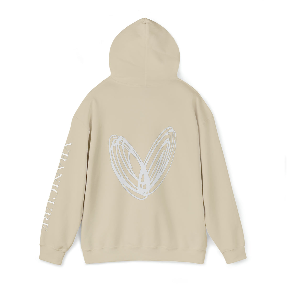 vraniCURE Unisex Text Sleeve Hooded Sweatshirt