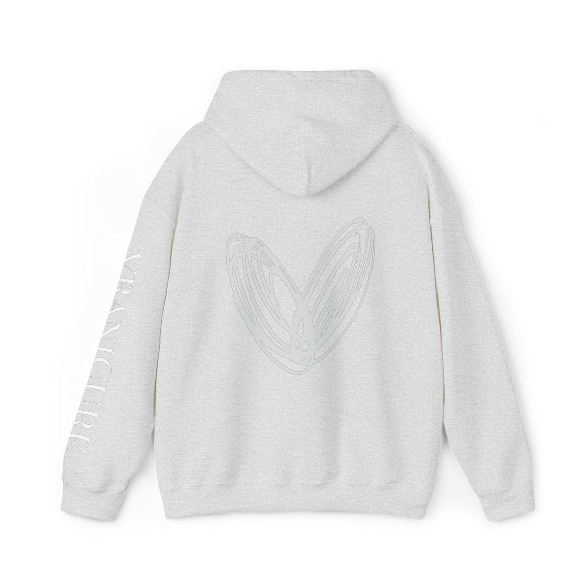 vraniCURE Unisex Text Sleeve Hooded Sweatshirt