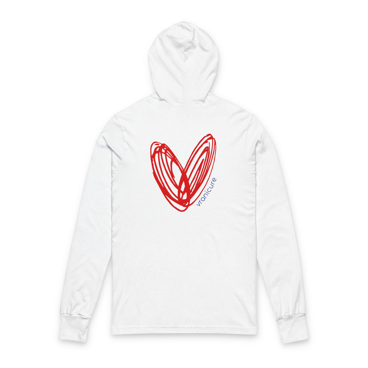 vraniCURE American Flag Unisex Hooded Long Sleeve Tee