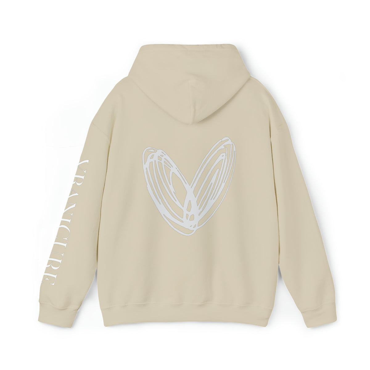 vraniCURE Unisex Text Sleeve Hooded Sweatshirt