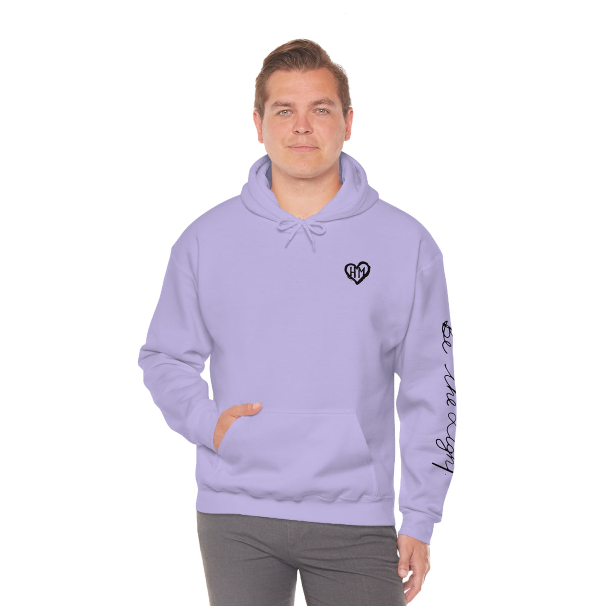 Rereleased: The Heather Collection: Be the Light Unisex Hooded Sweatshirt