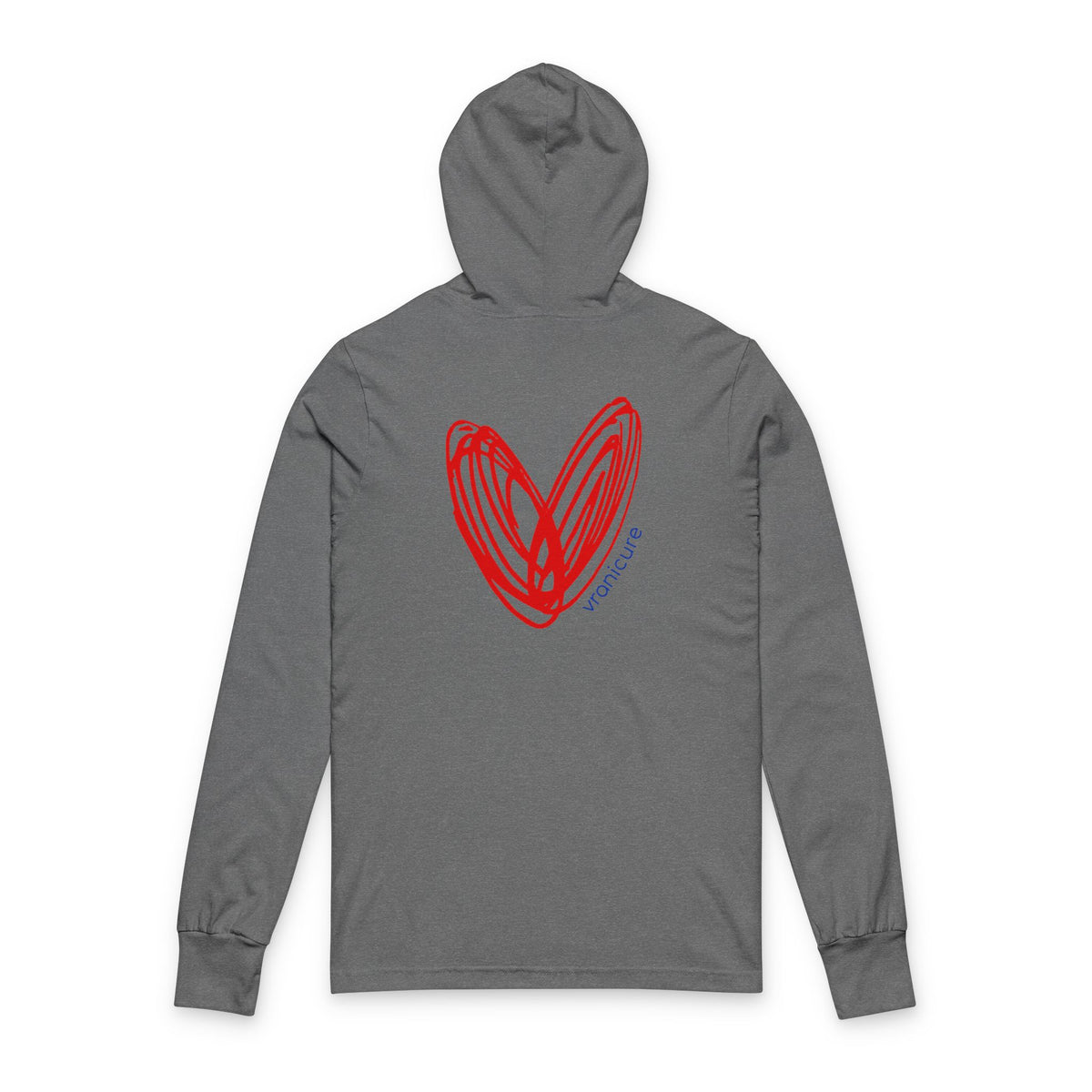 vraniCURE American Flag Unisex Hooded Long Sleeve Tee