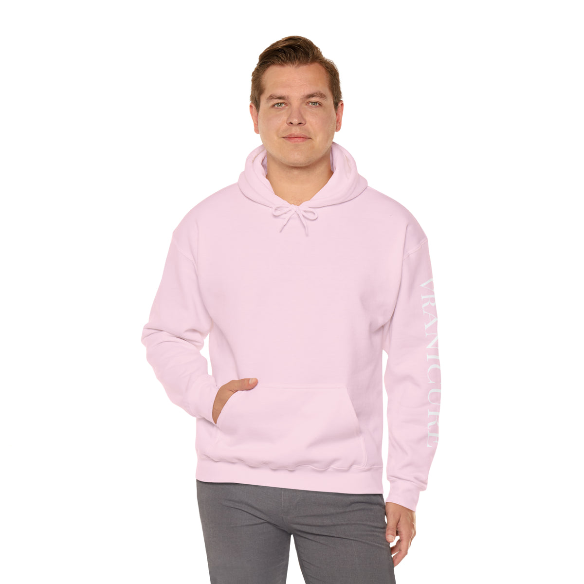 vraniCURE Unisex Text Sleeve Hooded Sweatshirt