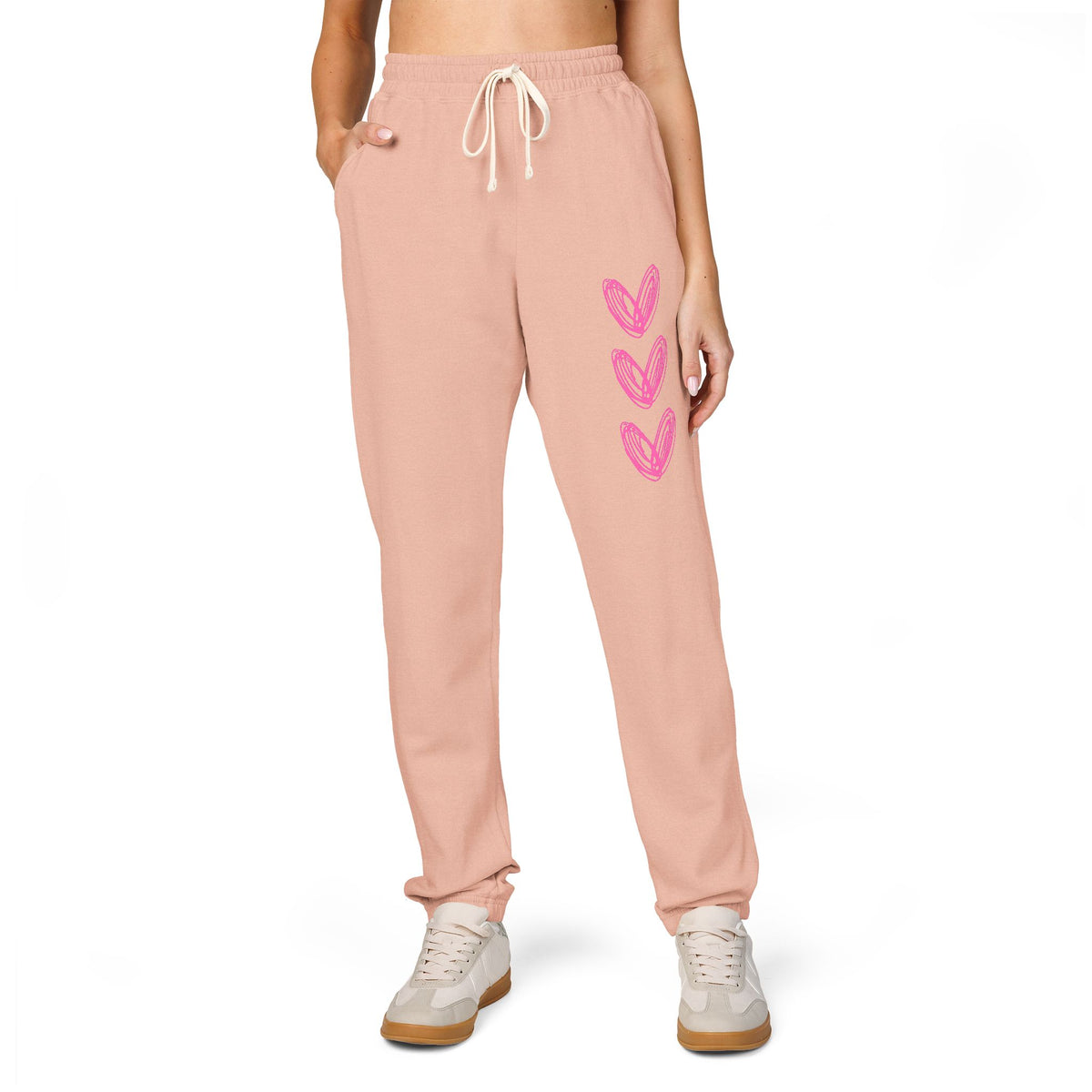 3 Heart Unisex Garment-Dyed Fleece Sweatpants