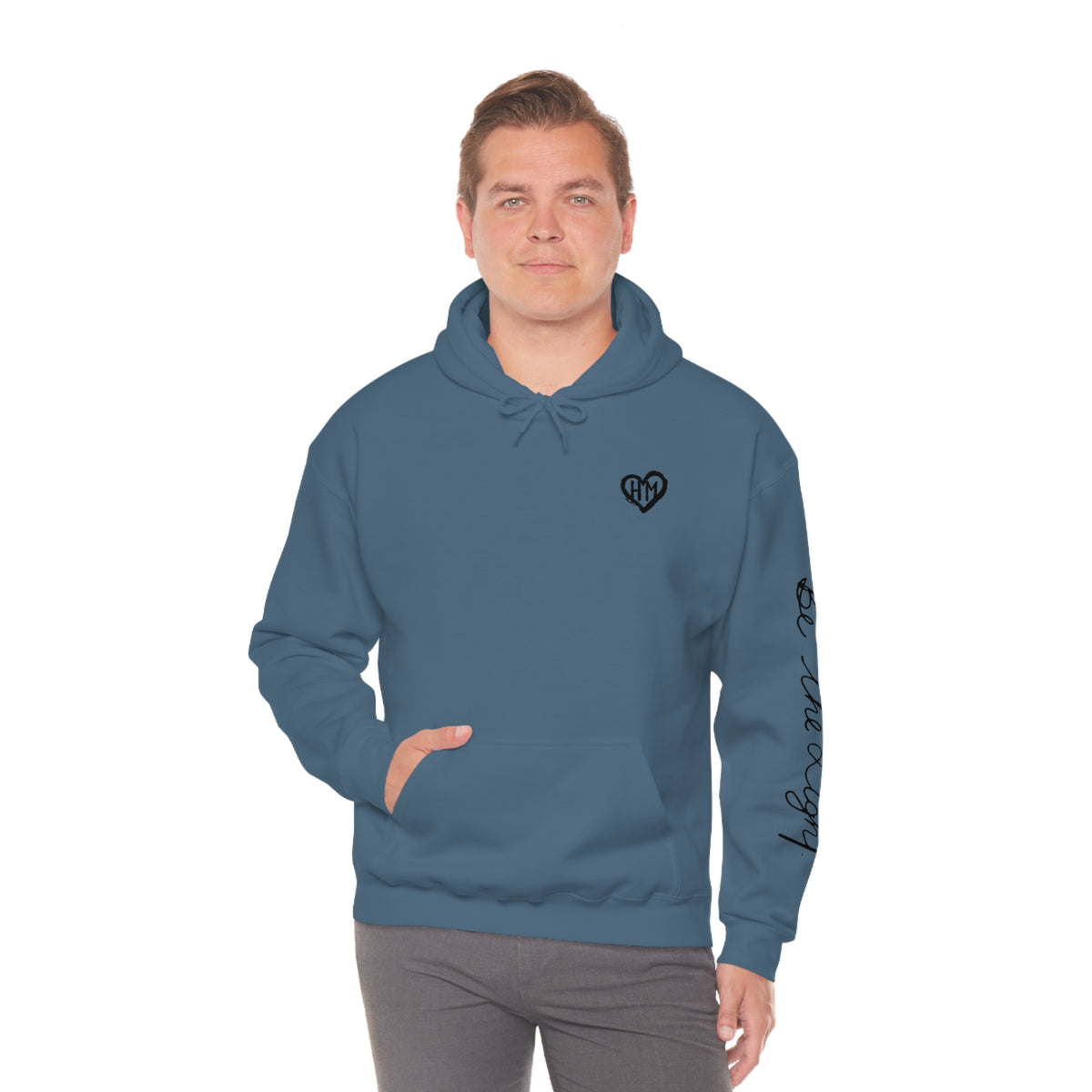 Rereleased: The Heather Collection: Be the Light Unisex Hooded Sweatshirt