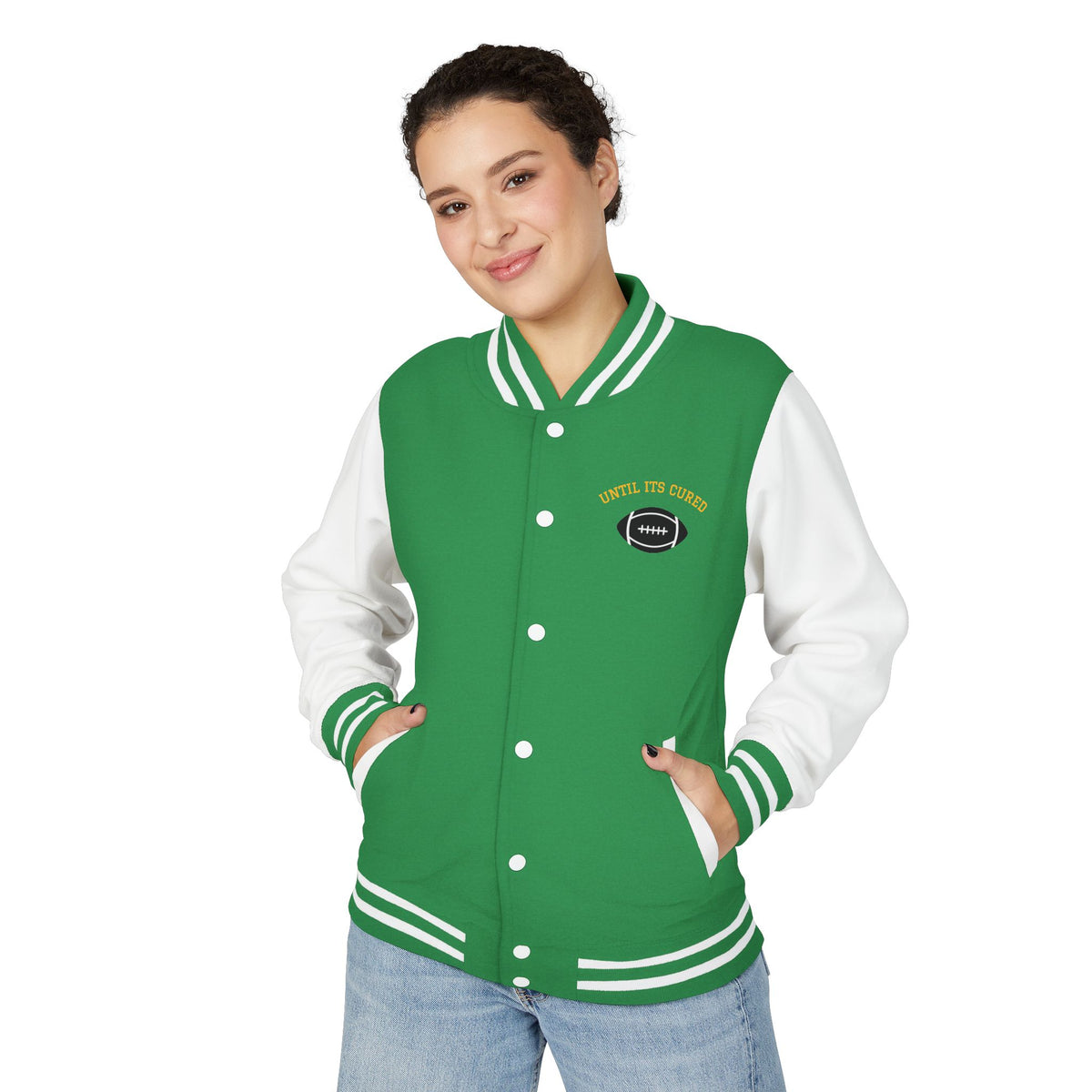 Play With  Heart Letterman Jacket