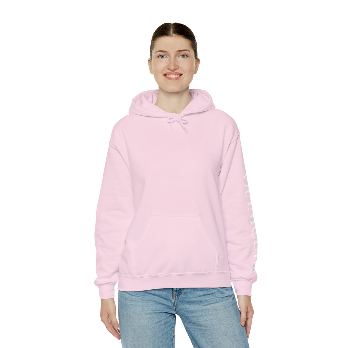 vraniCURE Unisex Text Sleeve Hooded Sweatshirt