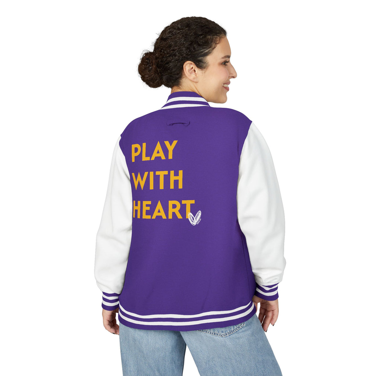 Play With  Heart Letterman Jacket