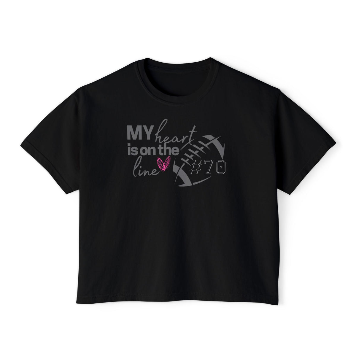 Heart on the Line Boxy Tee