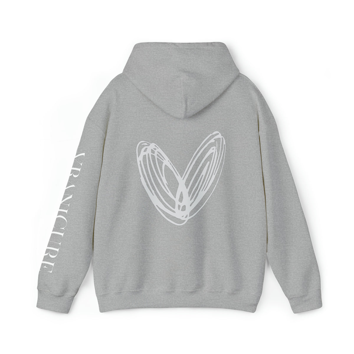 vraniCURE Unisex Text Sleeve Hooded Sweatshirt