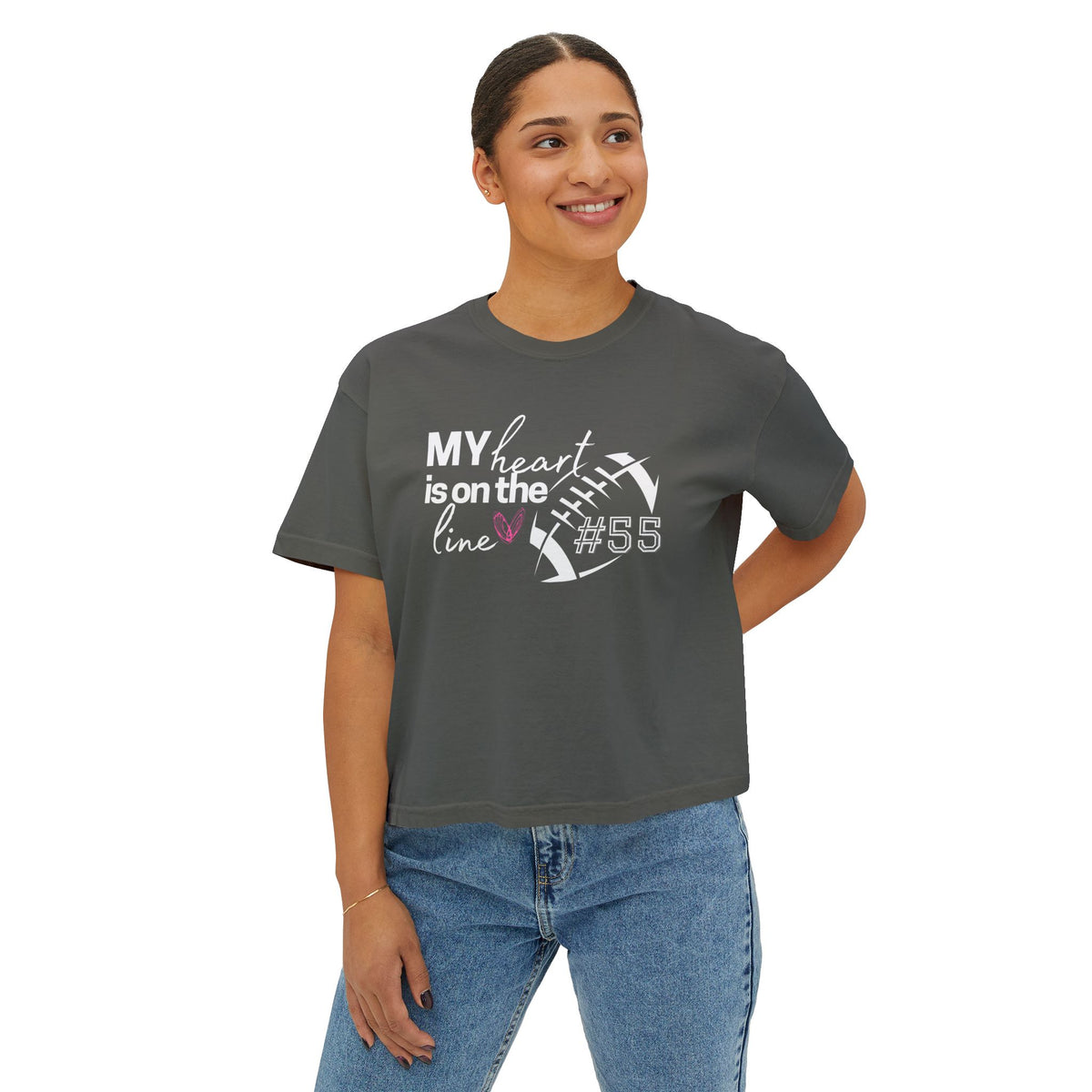Heart on the Line Boxy Tee