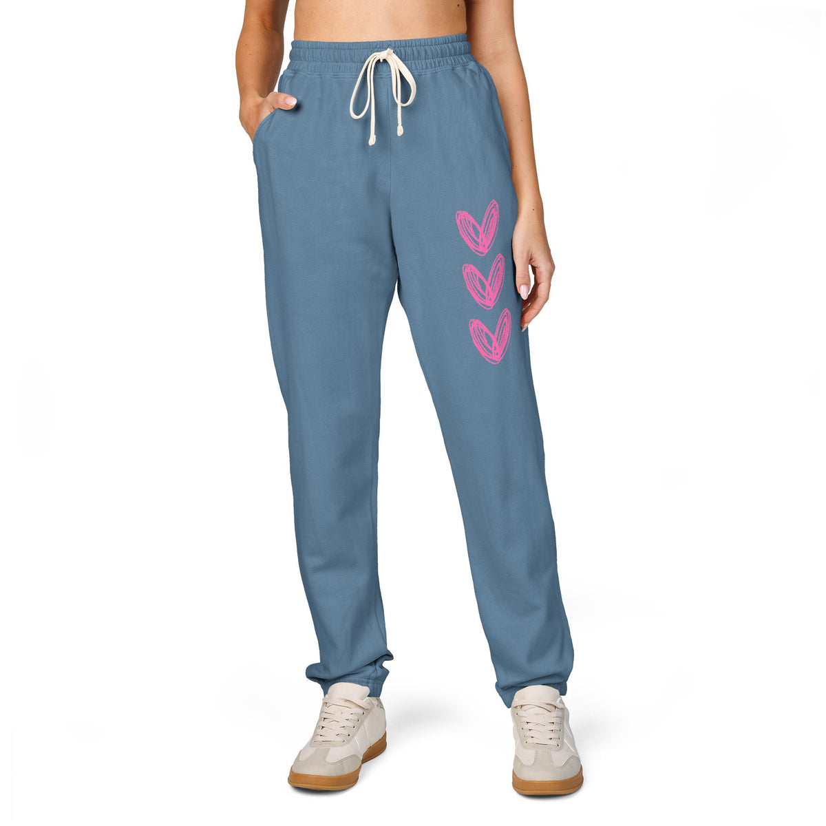 3 Heart Unisex Garment-Dyed Fleece Sweatpants