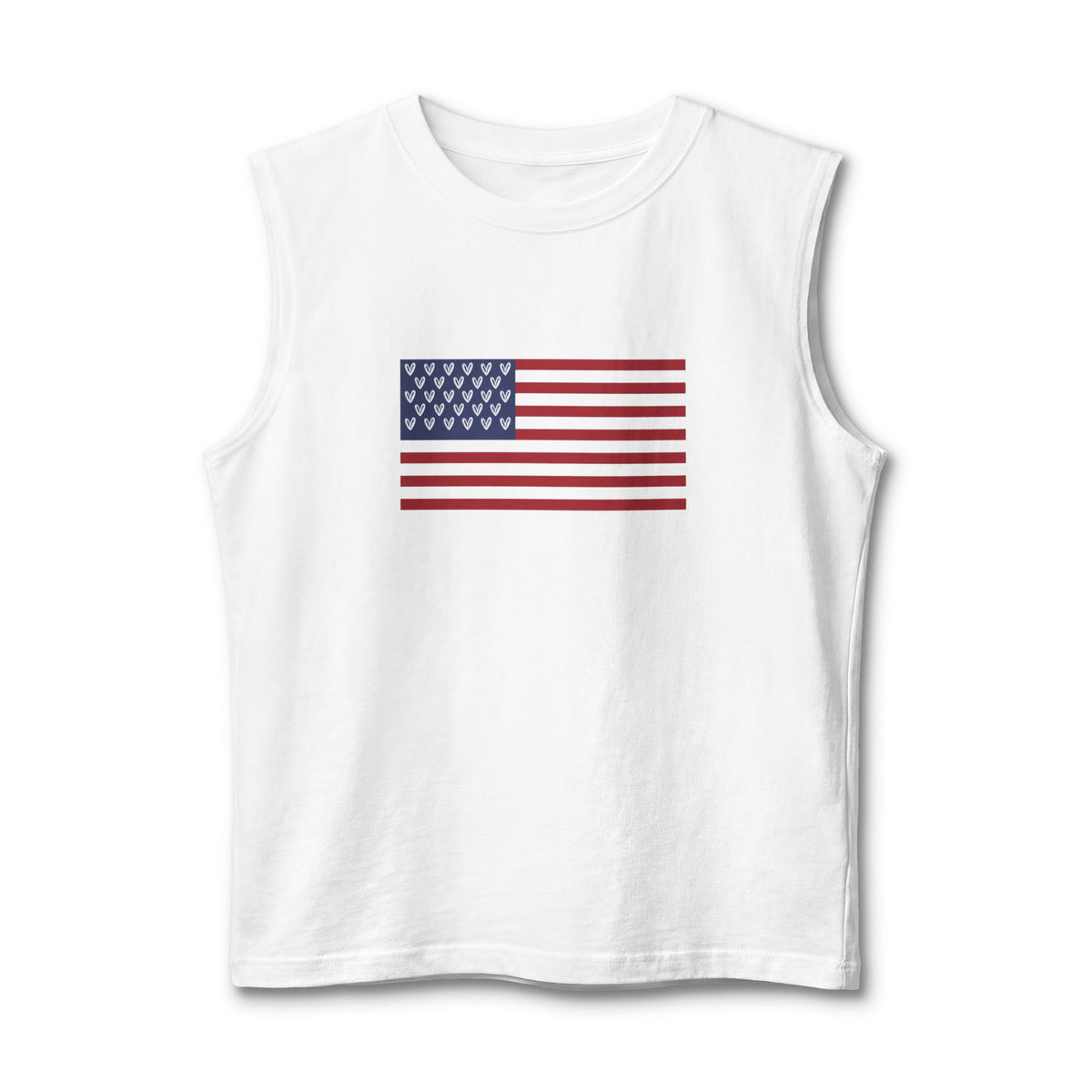 vraniCURE American flag Unisex Jersey Muscle Tank