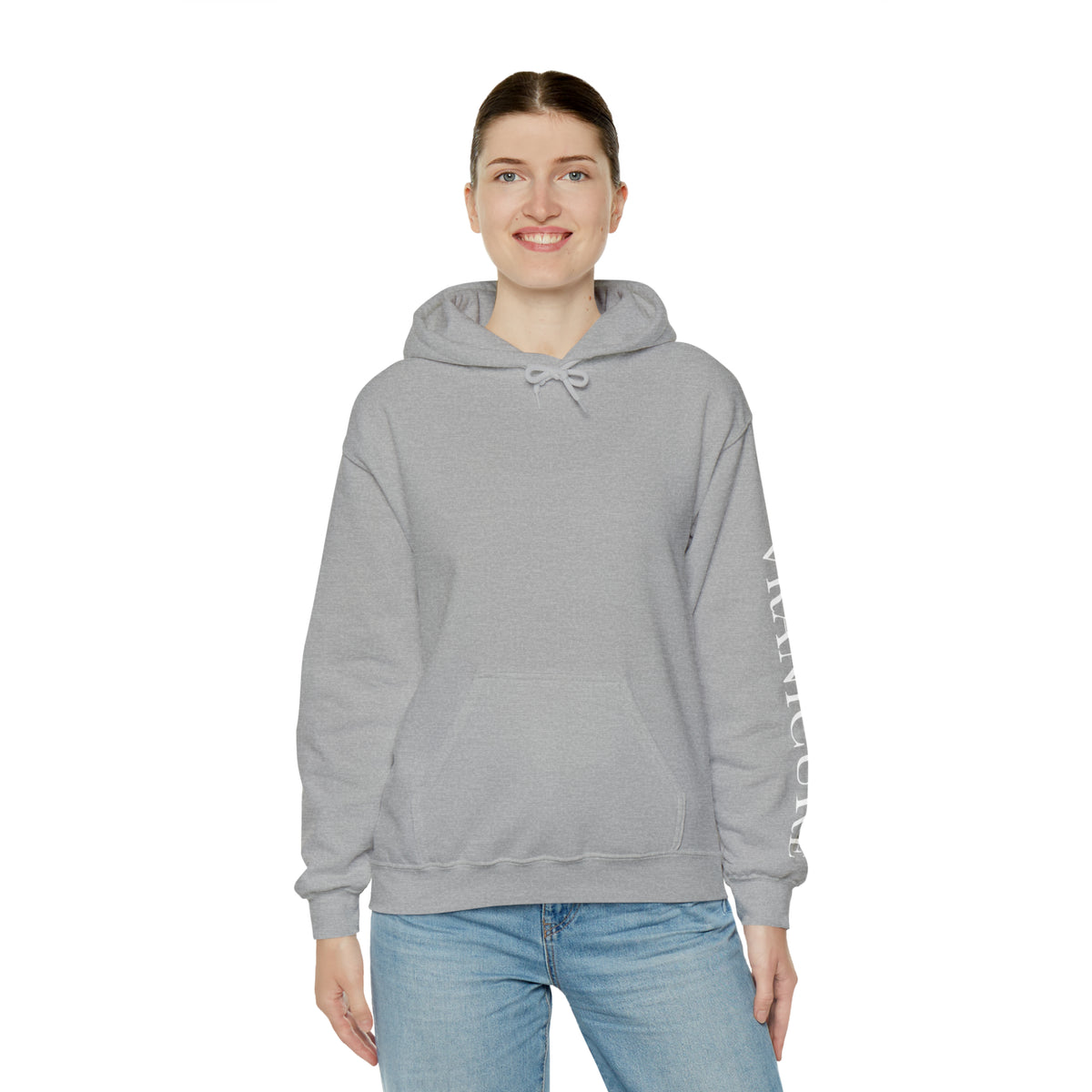 vraniCURE Unisex Text Sleeve Hooded Sweatshirt