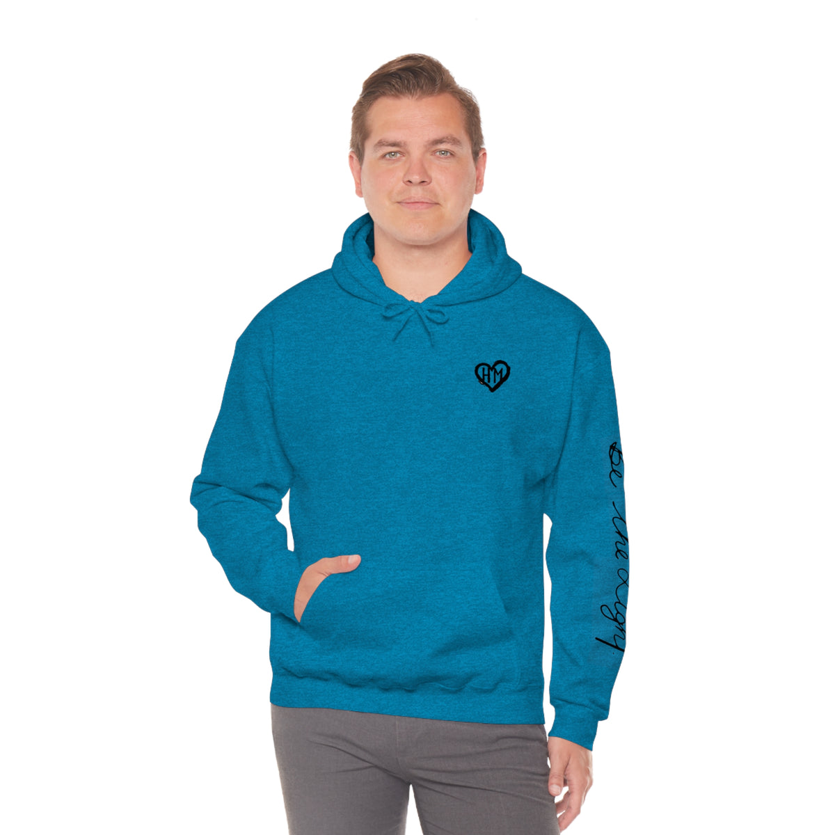 Rereleased: The Heather Collection: Be the Light Unisex Hooded Sweatshirt