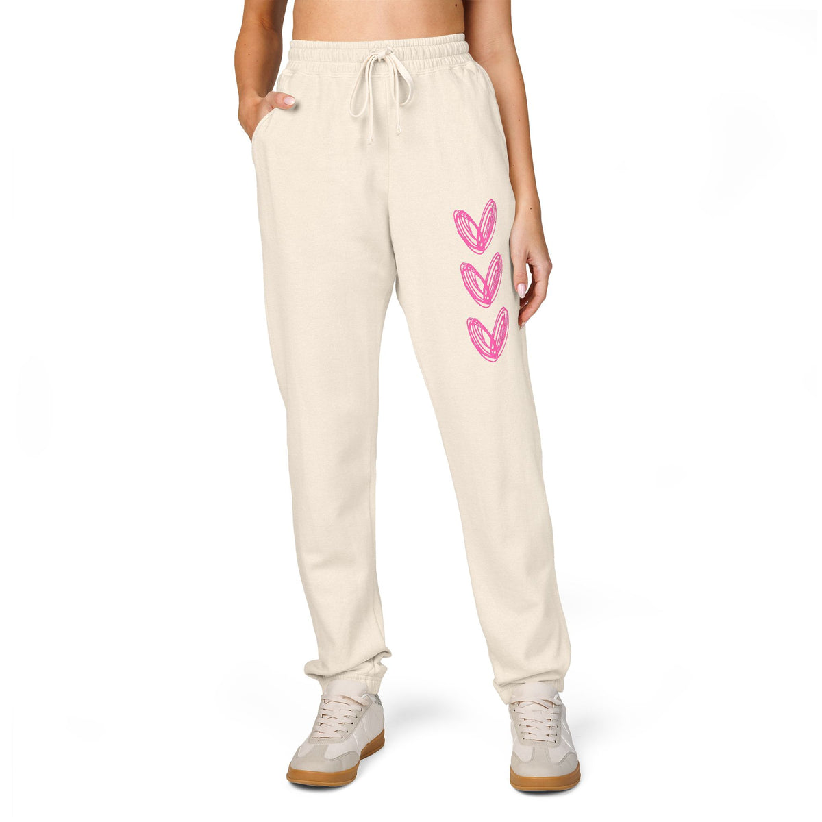 3 Heart Unisex Garment-Dyed Fleece Sweatpants