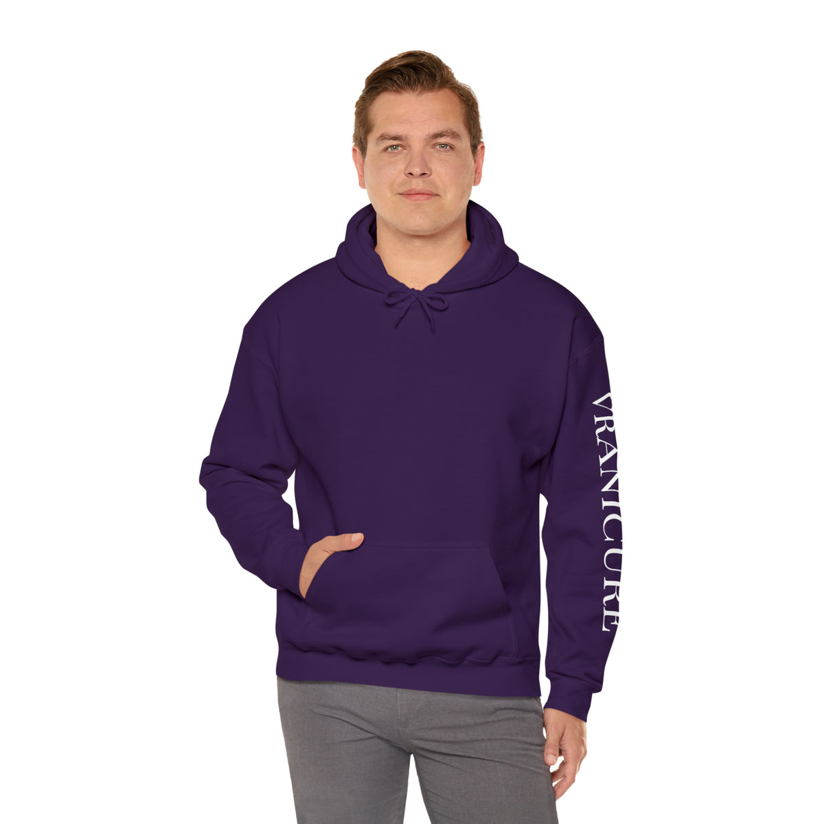 vraniCURE Unisex Text Sleeve Hooded Sweatshirt