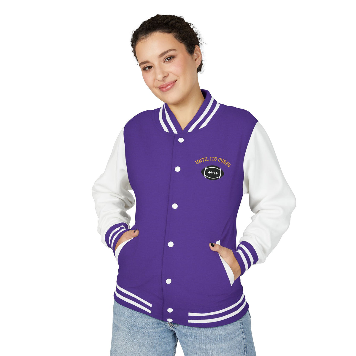 Play With  Heart Letterman Jacket