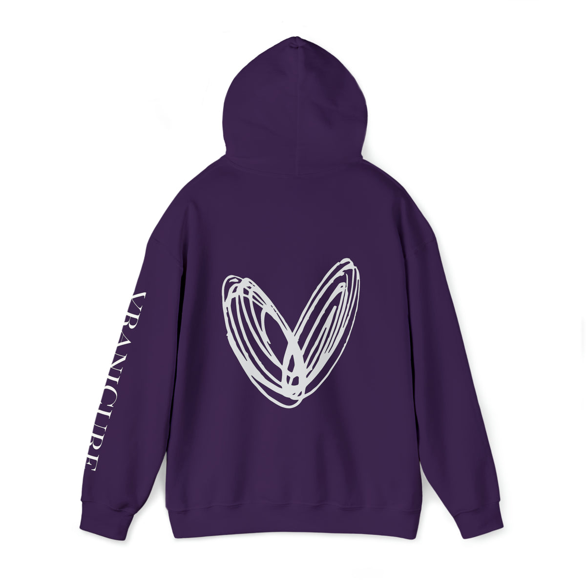 vraniCURE Unisex Text Sleeve Hooded Sweatshirt