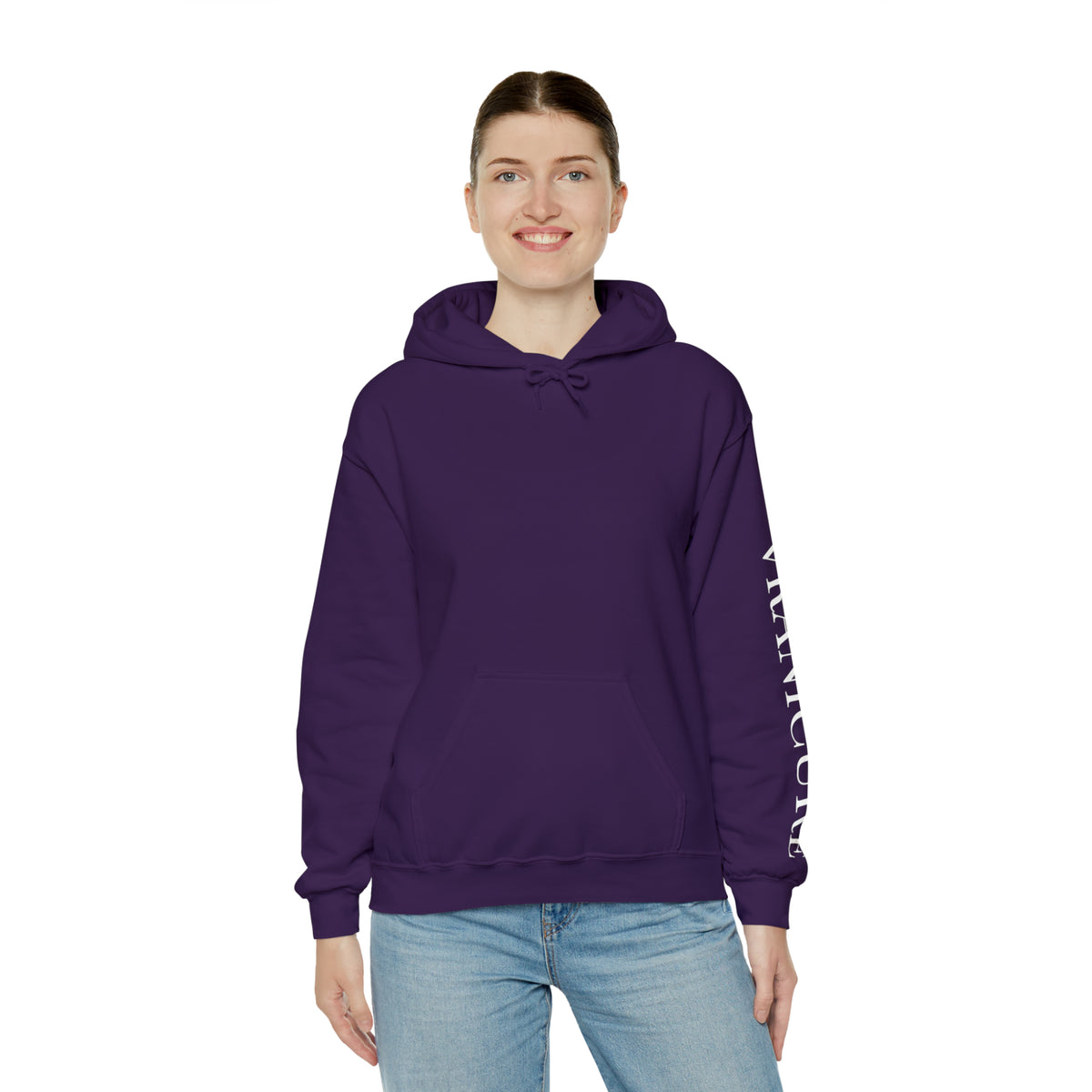 vraniCURE Unisex Text Sleeve Hooded Sweatshirt