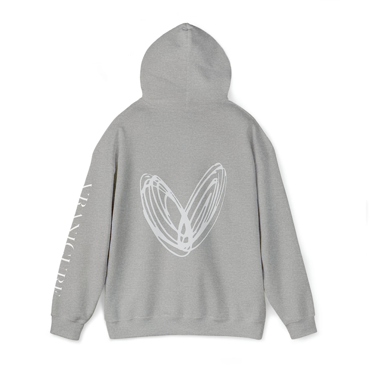 vraniCURE Unisex Text Sleeve Hooded Sweatshirt