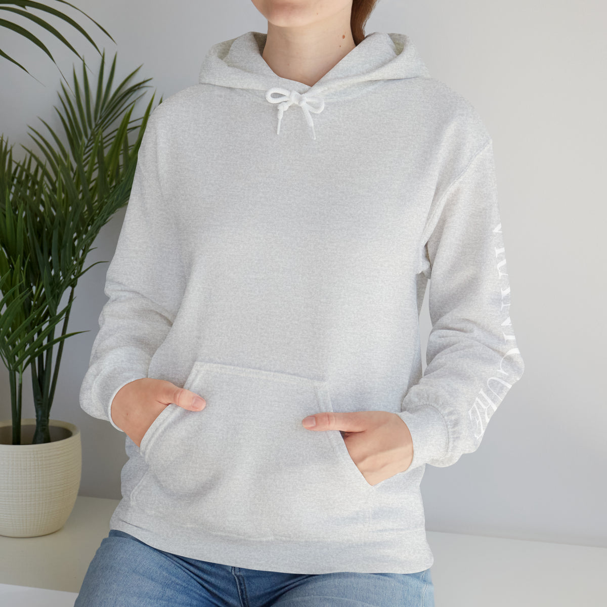 vraniCURE Unisex Text Sleeve Hooded Sweatshirt
