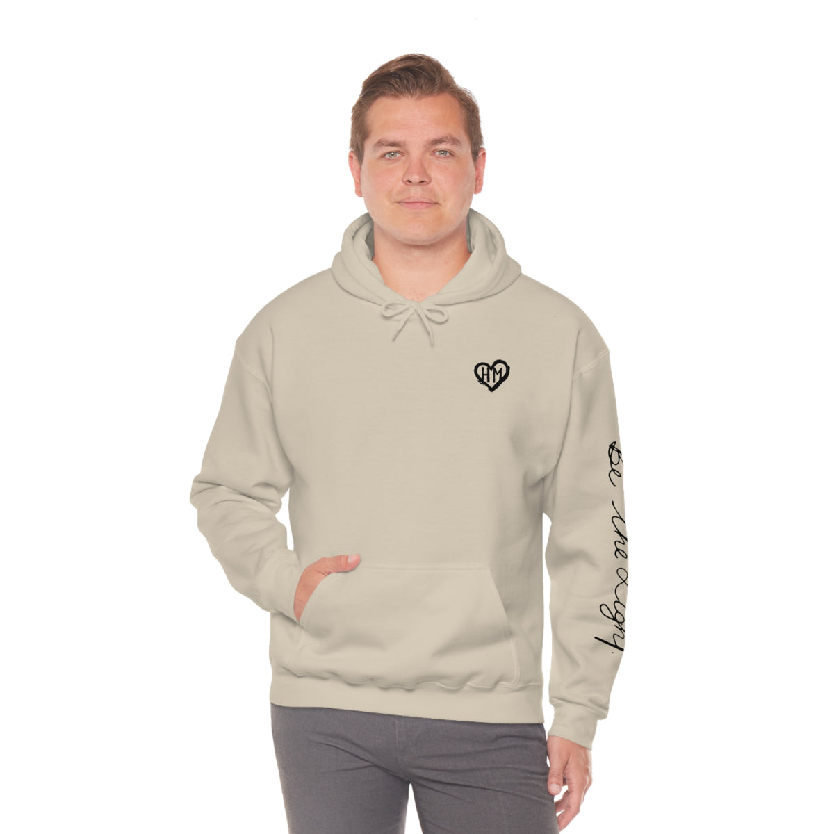 Rereleased: The Heather Collection: Be the Light Unisex Hooded Sweatshirt
