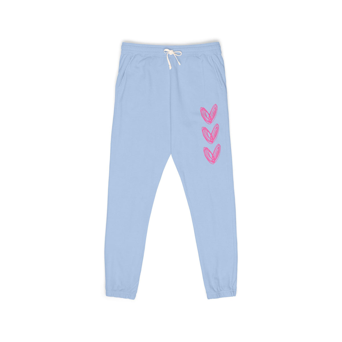 3 Heart Unisex Garment-Dyed Fleece Sweatpants