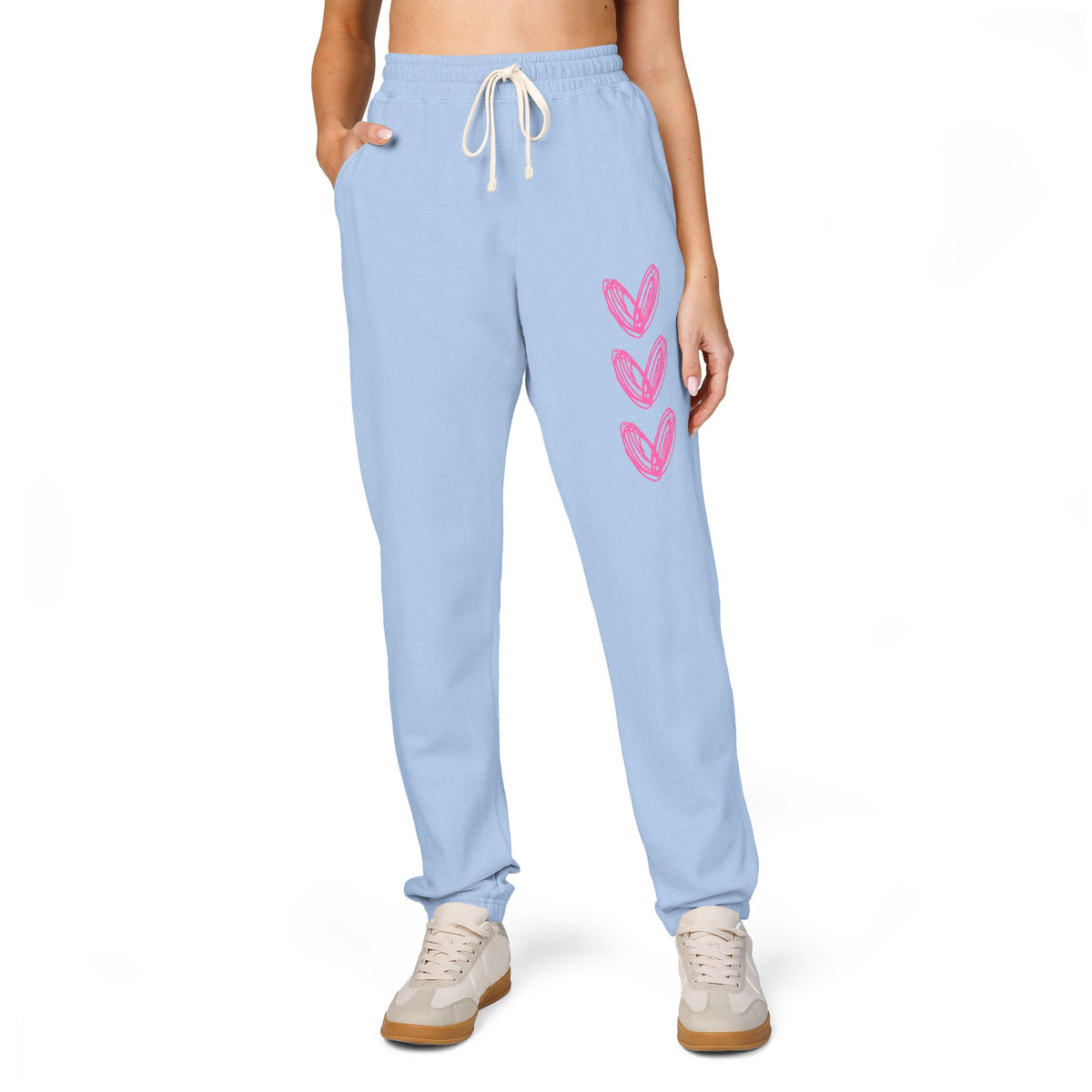 3 Heart Unisex Garment-Dyed Fleece Sweatpants