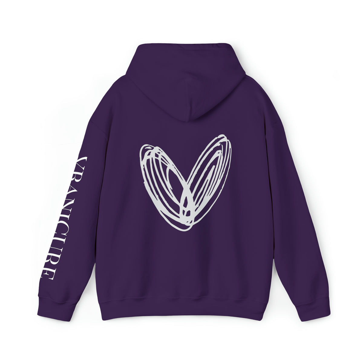 vraniCURE Unisex Text Sleeve Hooded Sweatshirt