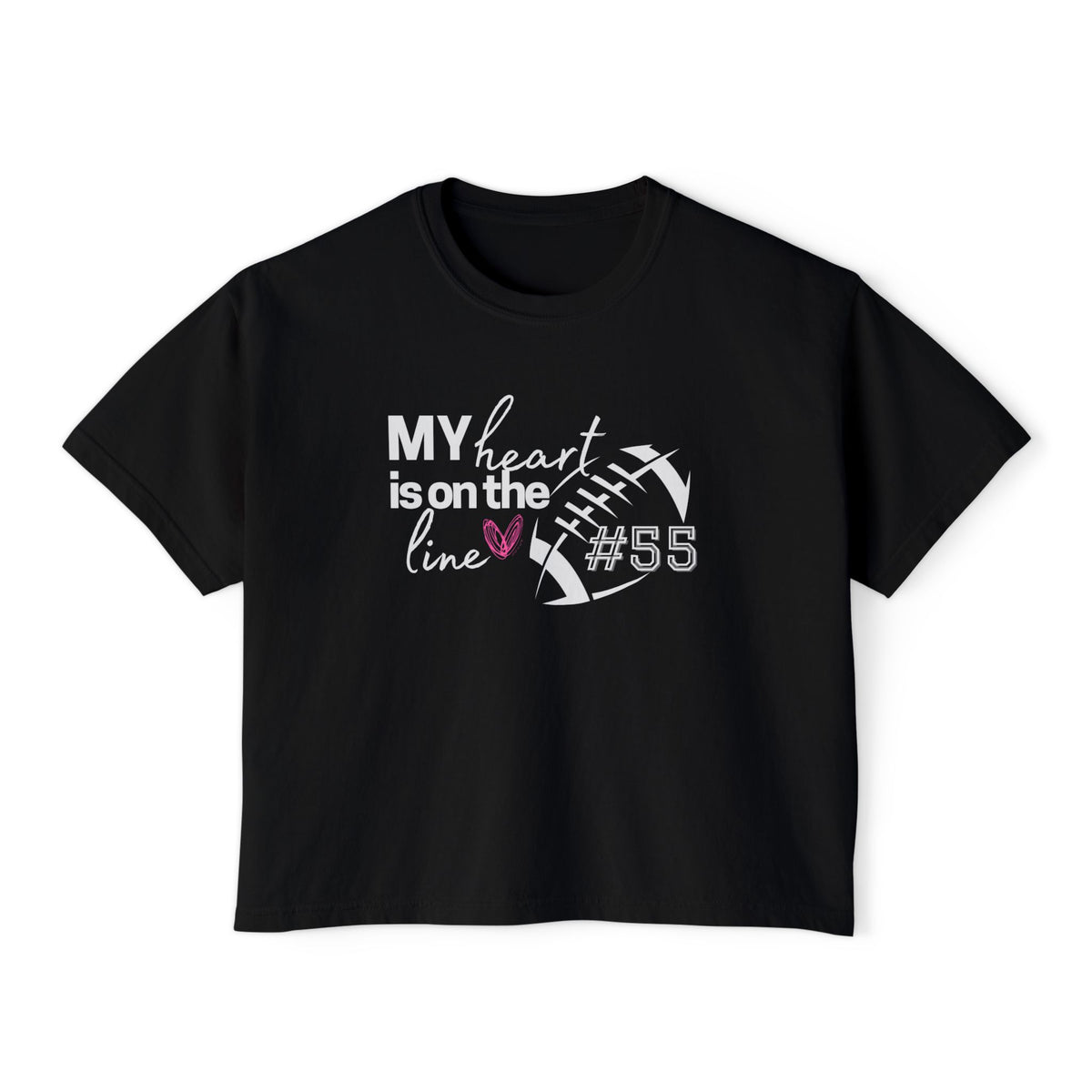 Heart on the Line Boxy Tee