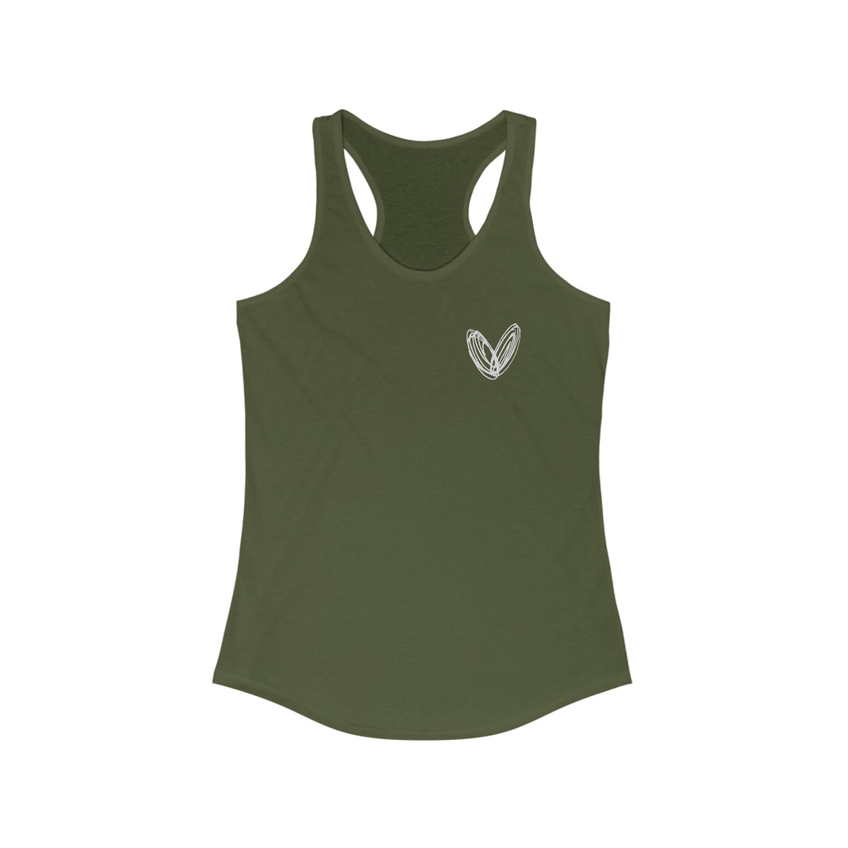 vraniCURE Women&#39;s Ideal Racerback Tank - Black Heart